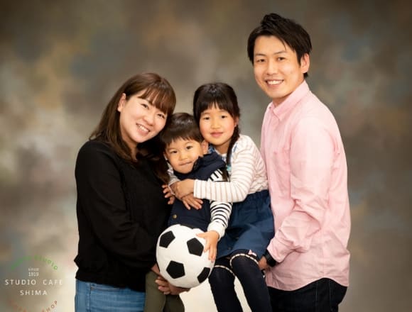 スタジオカフェシマで撮影した家族写真